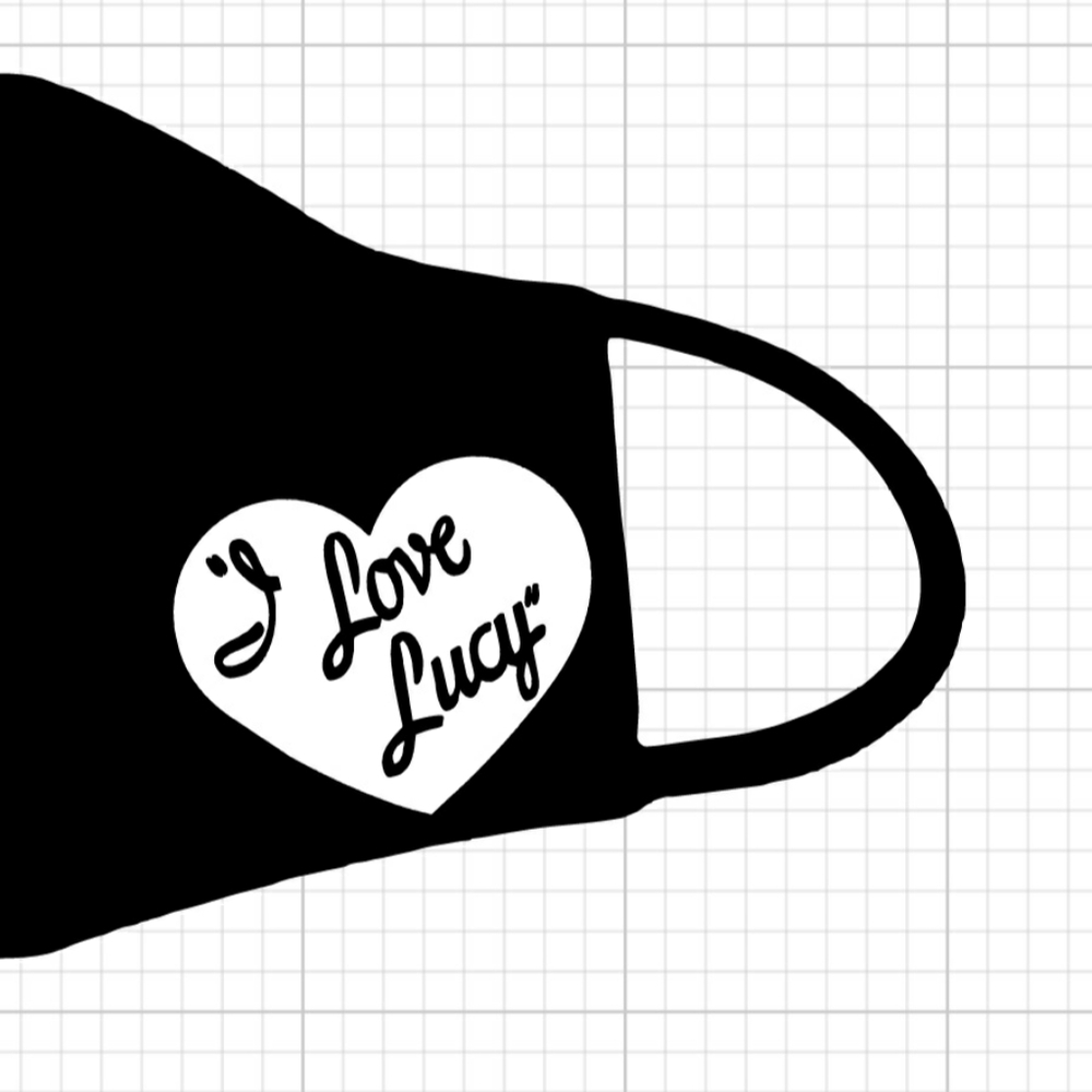 I love lucy Adult Mask